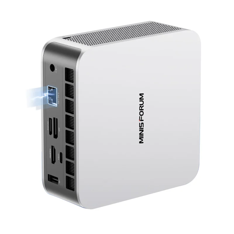 MINISFORUM AI 9 HX 370/R7 255 Mini PC Komputer stacjonarny Grafika AMD Radeon 890M, obsługa Copilot AI PC Oculink 8K Quad Display