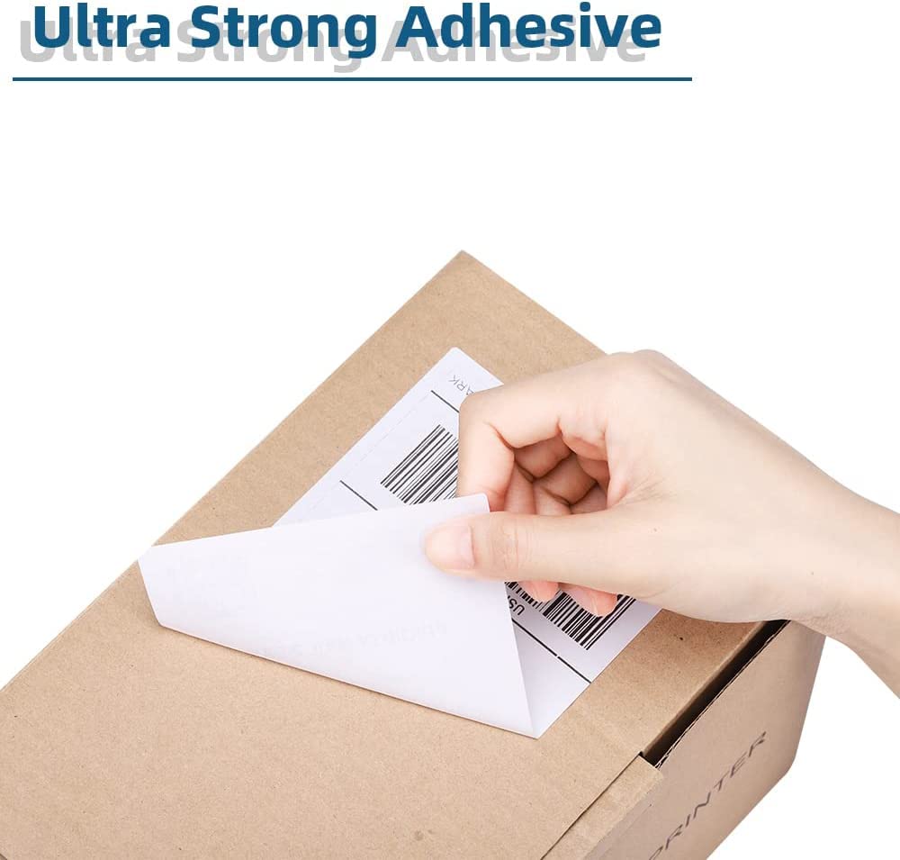 100/500 hojas Phomemo etiqueta adhesiva térmica 100x150mm etiquetas de envío para franqueo código de barras Compatible con impresora PM241 PM246S