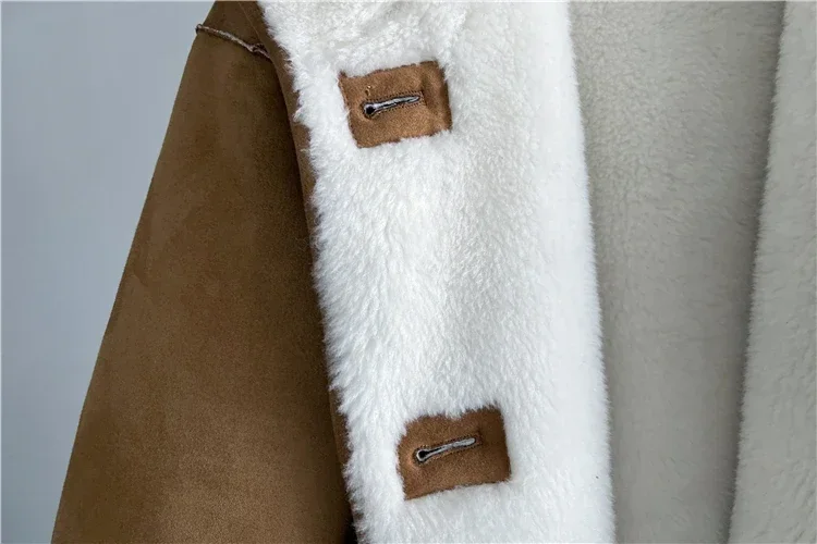 Tajiyane casual com capuz 100% casaco de lã feminino casacos de pele inverno ovelha corte jaqueta dupla face usar jaquetas para mulher chaquetas