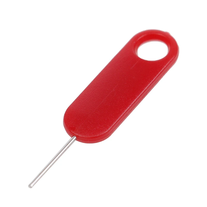 10PCS Anti-Lost Sim Card Eject Pin Needle with Storage Case For Universal Mobile Phone Ejector Tray Opener Keyring