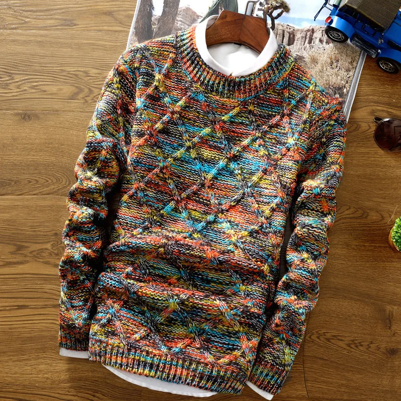 Männer Casual Pullover Herbst Winter Slim Fit Pull Pullover Langarm Kleidung Jacke Männliche Mode Gestrickte Pullover Männer Kleidung