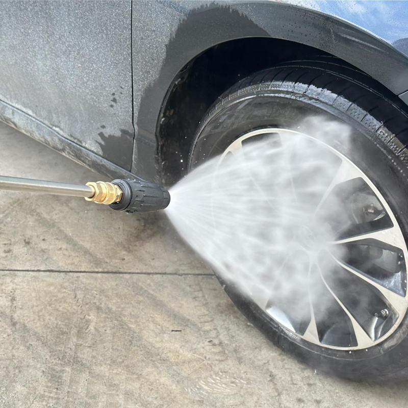 Adjustable Pressure Washer Nozzle Tip 1/4 Inch Quick Connect Plug 030 Pressure Washer Rotating Spray Turbo Nozzle 3000 PSI