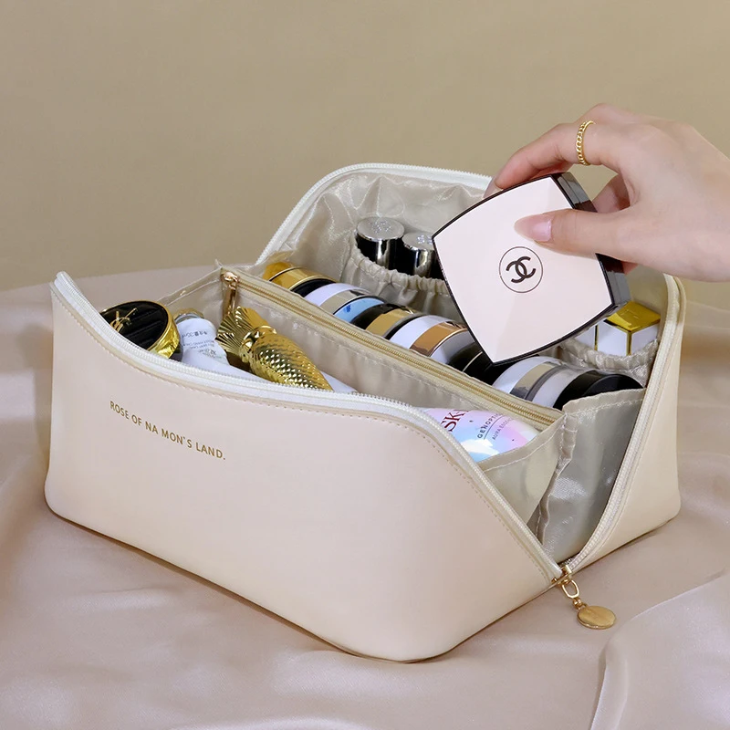 Make-up organisator Vrouwelijke toilettas Tas Make-up tas Opbergtas Luxe Lady Box, make-up tas, organisator tas voor reizen met ritssluiting