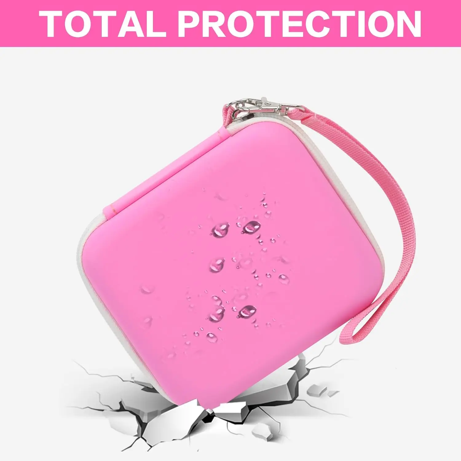 Kid's Camera Case Compatível com Câmera Instantânea para Crianças, Câmeras de Vídeo Digitais, Saco de Armazenamento para Meninas, Criança