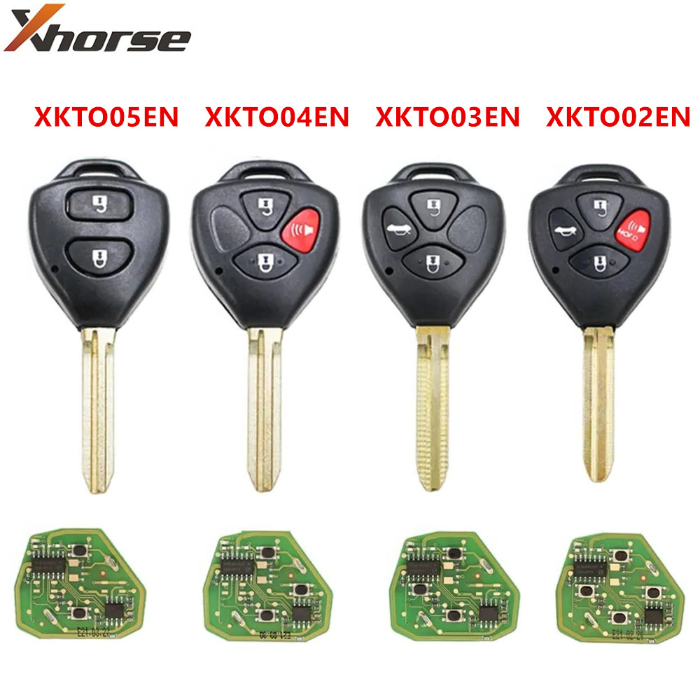 3 個 Xhorse XK シリーズワイヤーユニバーサルリモートキー XKTO02EN XKTO03EN XKTO04EN XKTO05EN トヨタスタイル VVDI2 / VVDI ミニ