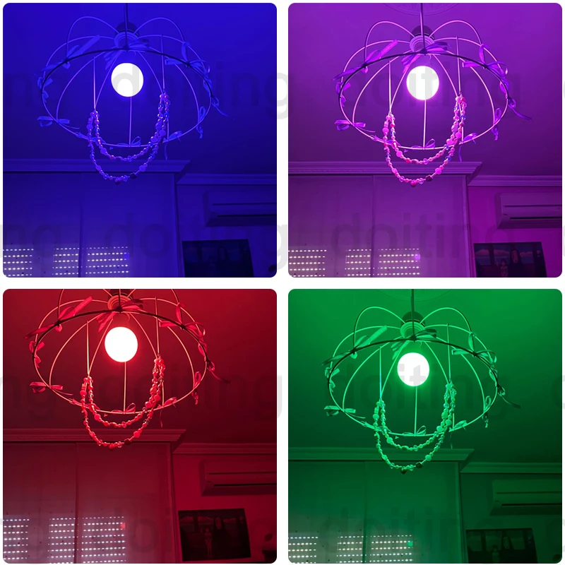 Luce che cambia colore B22 Tuya Bluetooth APP Controllo 220V Lampadine LED Dimmerabile RGB Bianco RGBCCT 16 milioni di vita intelligente