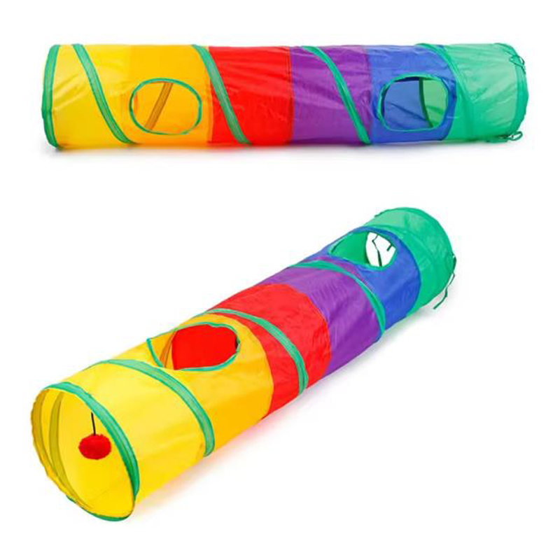 Hot Cat Tunnel Pet Tube Opvouwbaar Speelspeelgoed Binnen Buiten Kitty Puppy Speelgoed voor Puzzel Oefenen Verbergen Training Huisdier Speelgoed
