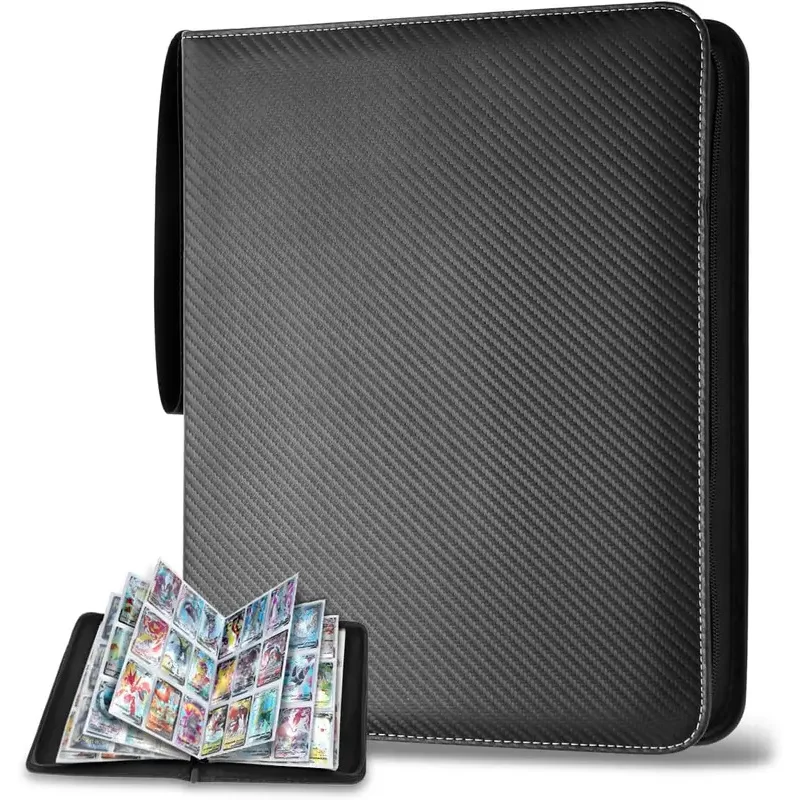 900 Pocket Zipper Card Binder - Double Sided TCG/CCG Card Holder, Portable Storage Case with Zipper