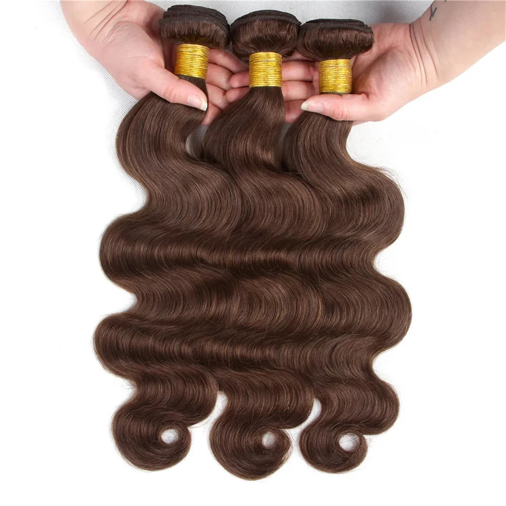 # 4 pacotes de cabelo humano onda corporal colorido com cabelo frontal onda do corpo tece pacotes com 13x4 pacotes frontais de renda com fecho