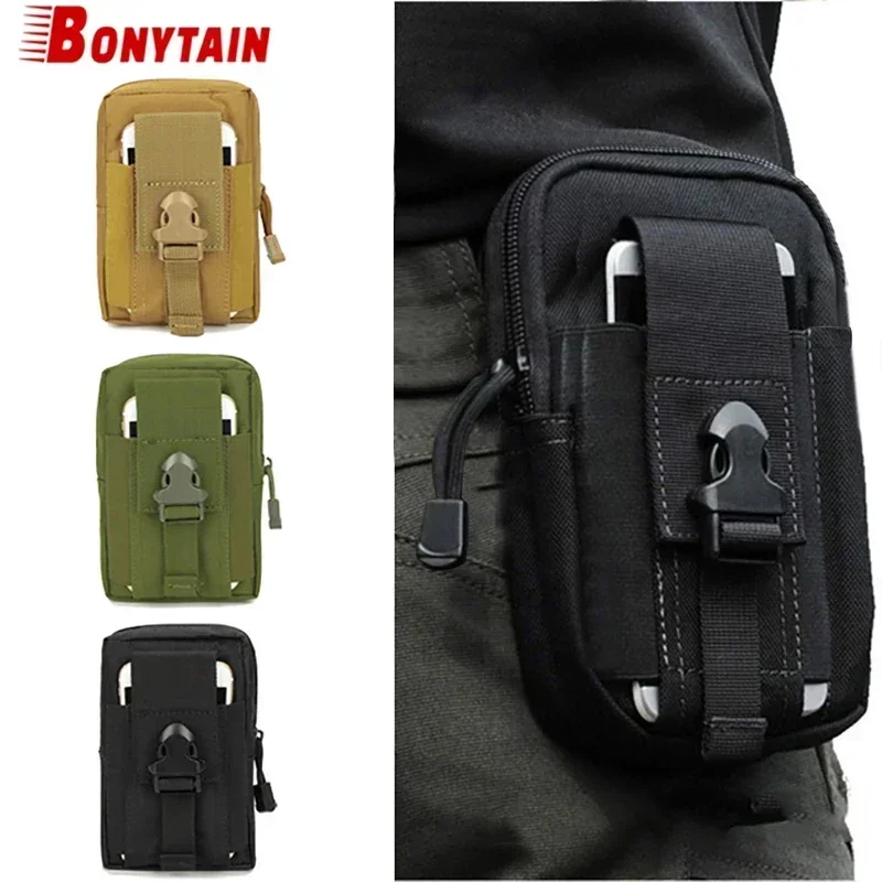 Nuevos hombres táctico Molle bolsa cinturón riñonera Edc teléfono bolsillo riñonera correr Camping bolsas espalda suave accesorios de caza