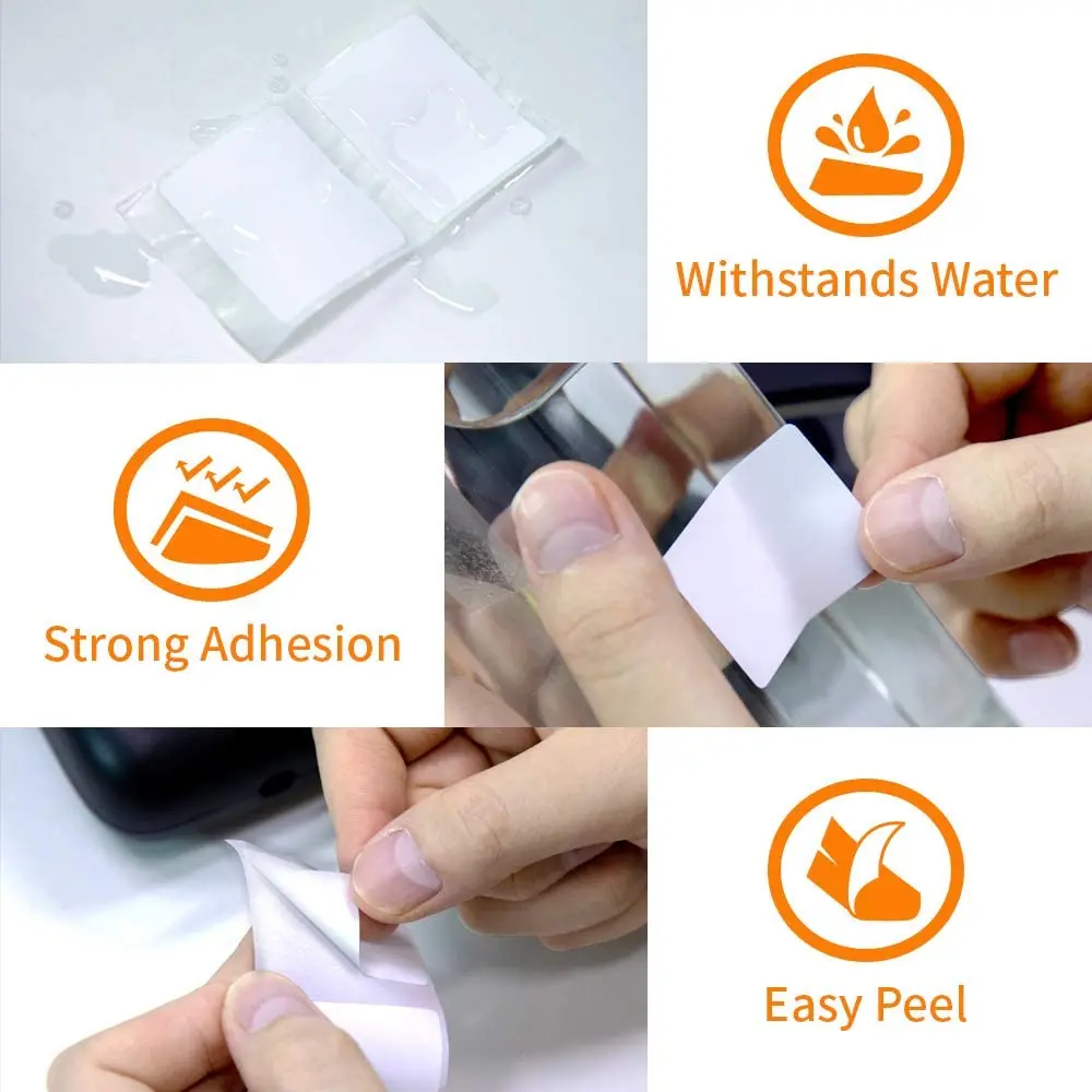 Phomemo Papel Termico per Stampante M110/M200 Etichette per Home Office Carta Adesiva Colorata Carta Adesiva Stampabile Quadrata Rotonda