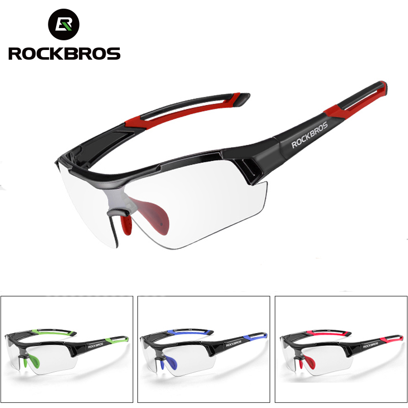 ROCKBROS Photochrome Radfahren Brille Fahrrad Outdoor Sport Sonnenbrille Verfärbung Gläser MTB Rennrad Brille Fahrrad Brillen