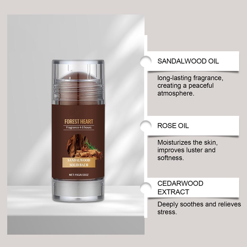 ไม้จันทน์น้ําหอมบาล์ม Long Lasting Body Scent Temptation Flirting Charming Attraction กลิ่นหอมธรรมชาติระงับกลิ่นกาย Solid Stick