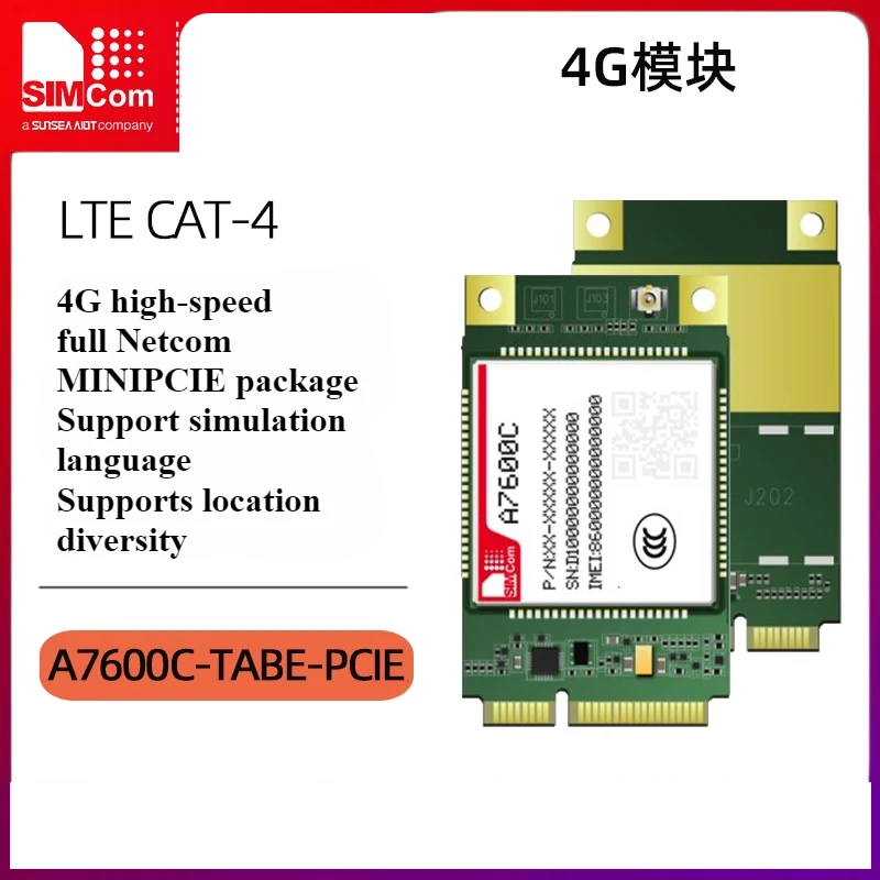 SIMCOM core signal A7600C completo Netcom 4g módulo de comunicação MINI PCIE pacote posicionamento voz analógica