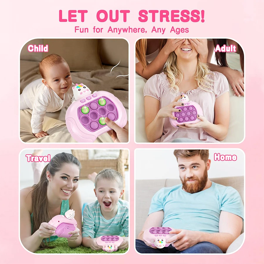 Push เกม Pop อิเล็กทรอนิกส์ Pushit Pro Super Bubble Pop เกม Push Up Antistress Fidget ของเล่นเด็กผู้ใหญ่วันเกิดคริสต์มาส...