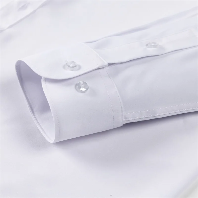 Men s Classic Button-Down Shirt with Long Sleeves Solid Color Casual Business Top for Spring Streetwear and Beach Vacation