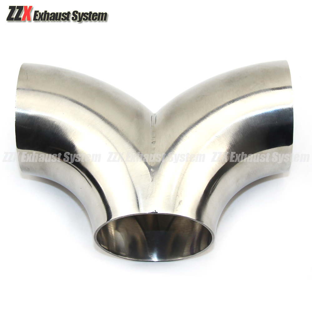 カーアクセサリー 304 ステンレス鋼エキゾーストマフラー溶接 I Y タイプティーコネクションチューブ 19/25/32/38/45/51/57/63/76 ミリメートル