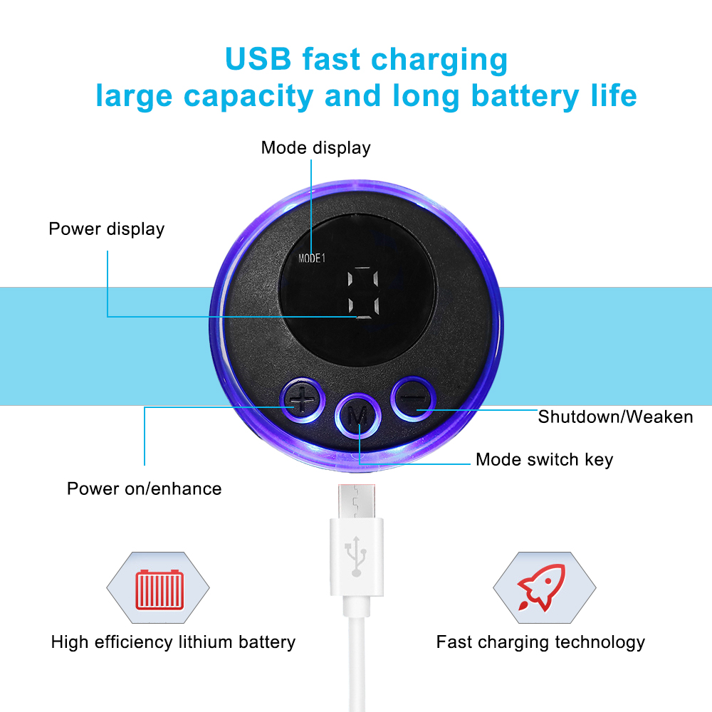 EMS Neck Massager Portable TENS Pulse Machine Cervical Neck Back Patch Muscle Stimulator Pain Relief Massage Tool