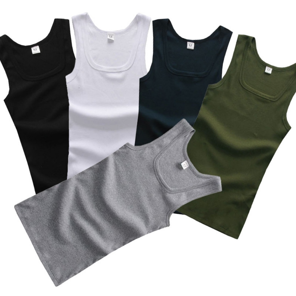 HOT Summer Plus Size Odzież męska Tank Tops 100% czystej bawełny Koszulka fitness bez rękawów Elastyczna kamizelka kulturystyczna dla mężczyzn Kobiety