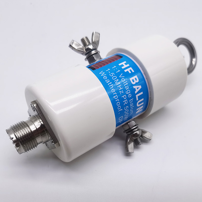Durable 1:1 HF Balun Waterproof for 160m - 6m Band (1.8 - 50MHz) 500W for Shortwave Antenna Balun Short Wave