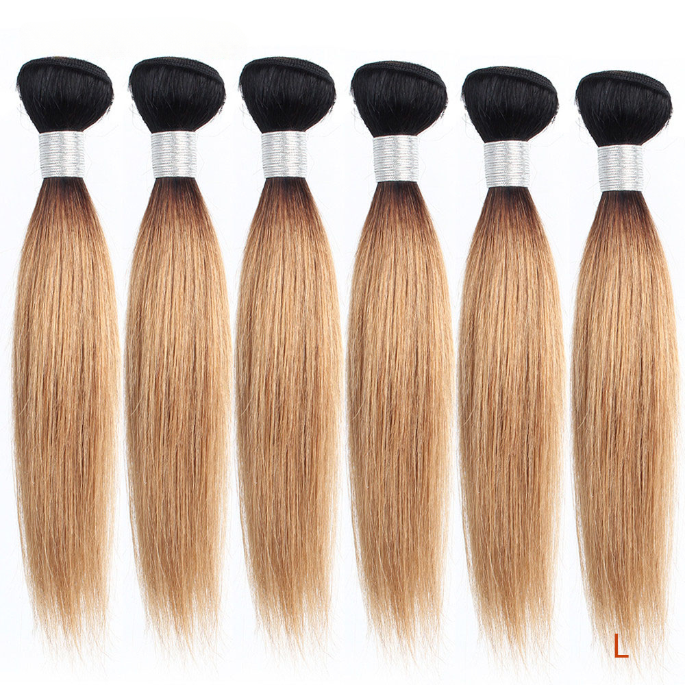 人間の髪の毛のよこ糸,ストレート,ブロンド,ブラウン,ブラック,200g-300,スタイリングアクセサリー,10〜26インチ,ブロンドグラム/セット,613