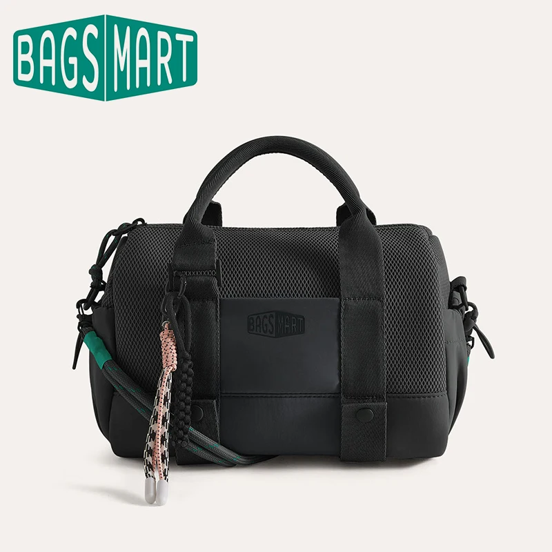 BAGSMART Boston Bolsa para Mulheres Mini Duffel Ombro Crossbody Bolsa Impermeável com Bolso Molhado Ginásio Viagem Diária Praia Weekender