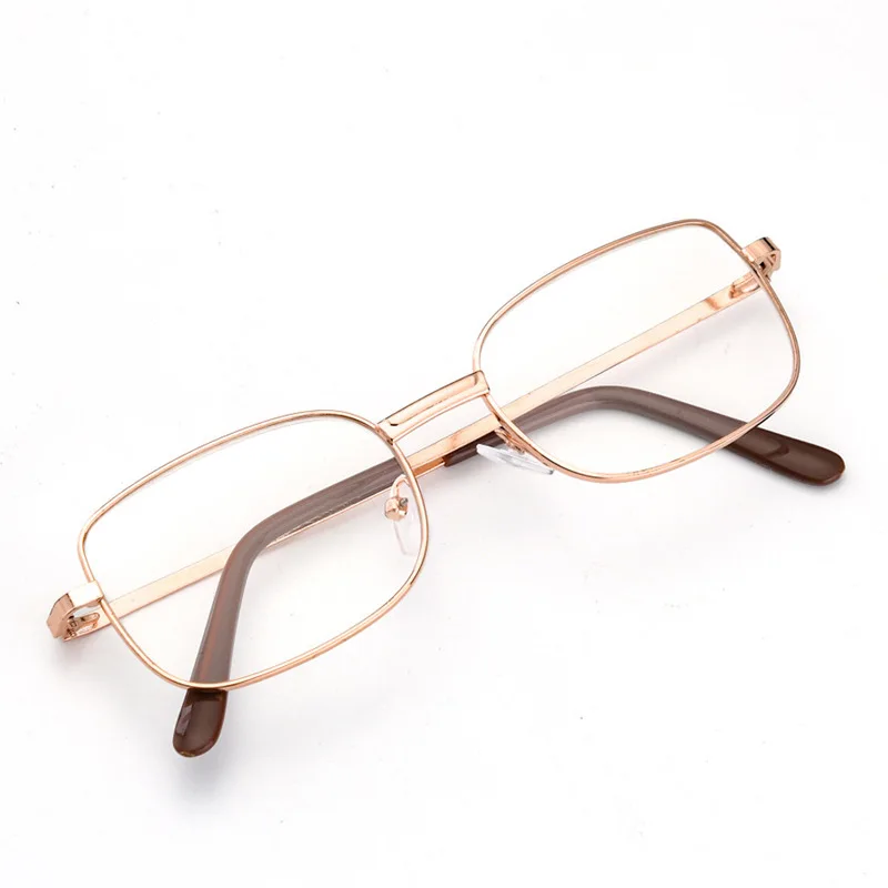 Gafas de lectura cuadradas con marco de Metal, antifatiga, moda, alta definición, presbicia, dioptrías + 1,0 + 1,5 + 2,0 + 3,5 + 4,0 Очки
