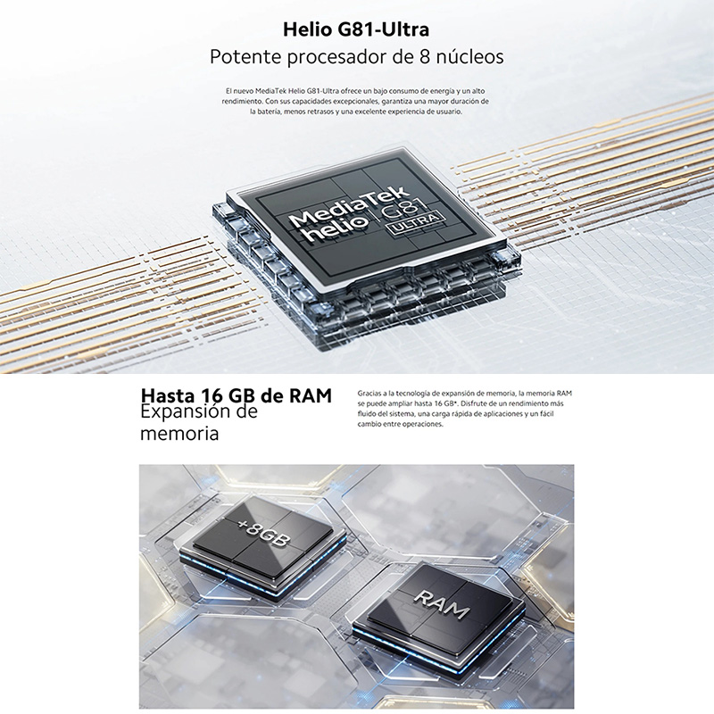 Xiaomi Redmi 14C NFC-Smartphones MediaTek Helio G81-Ultra 6.88 Bildschirm 120 Hz Dual-Kamera mit IA 50 MP