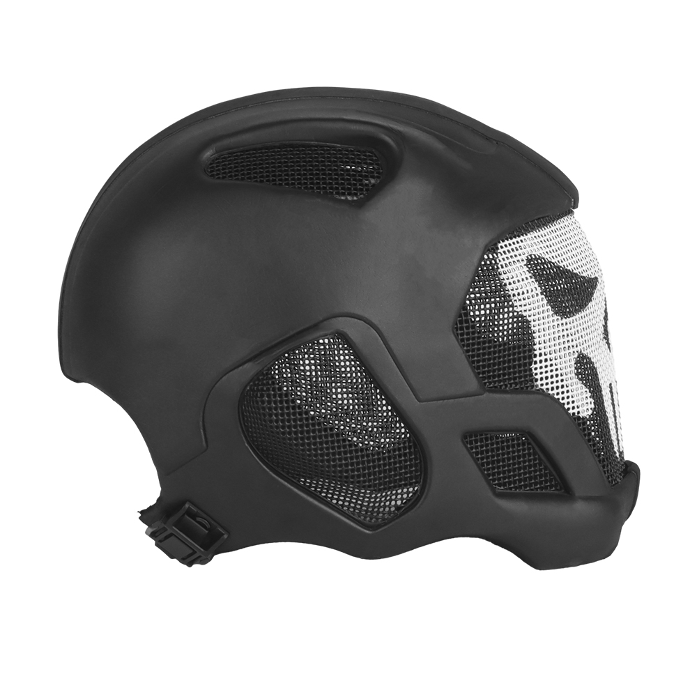 Casco táctico de cara completa, máscara de Calavera, militar, caza, Airsoft, Paintball, casco protector, juego de guerra, seguridad del ejército, ligero
