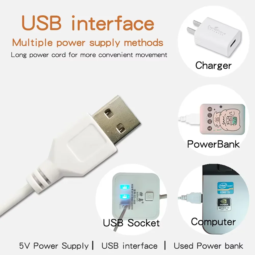 Oświetlenie LED pod szafką Wtyczka USB Możliwość przyciemniania 3 zmiany kolorów Lampka nocna LED Oświetlenie kuchni i sypialni z paskiem magnetycznym Led Bar