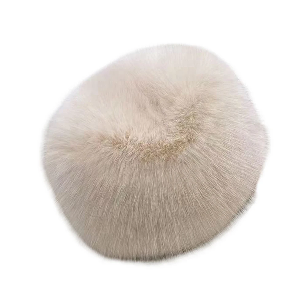 Gorro de invierno de piel Artificial para mujer, gorro ruso Ushanka, gorros gruesos y cálidos con pasamontañas, gorros con orejeras de zorro de imitación para mujer al aire libre, 1 ud.