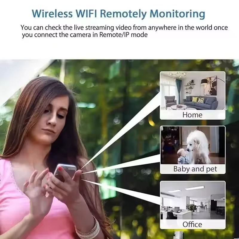 Mini cámara de vigilancia inalámbrica A9 WiFi monitoreo de seguridad cámara de Monitor remoto videovigilancia inteligente para el hogar hogar