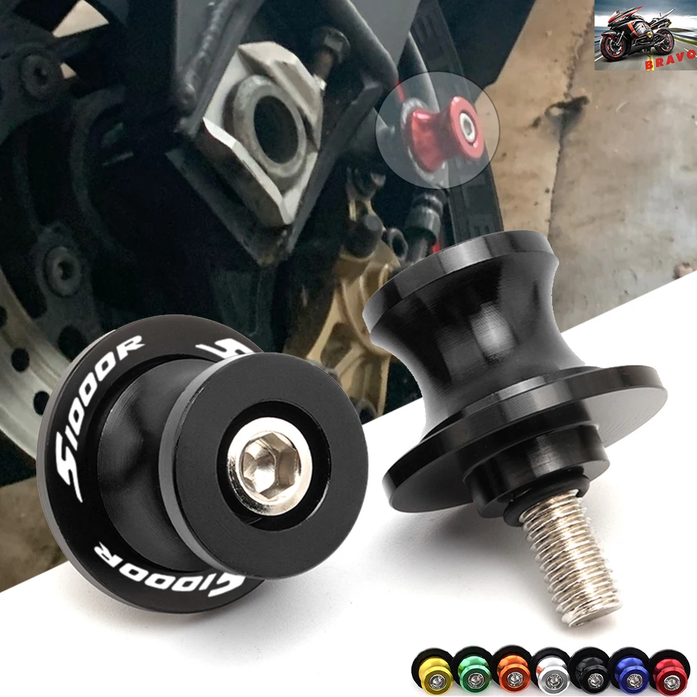 Логотип для BMW S1000R S1000RR 2009-2023 S1000XR 2014-2020, катушки маятника, ползунки, винты-подставки, аксессуары для мотоциклов с ЧПУ, болты M8