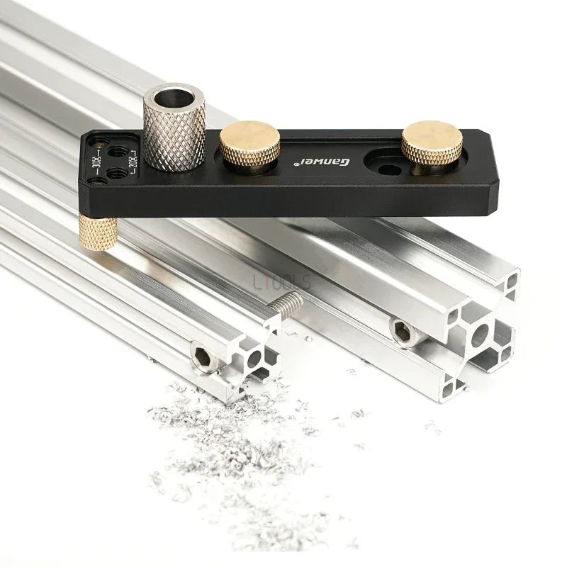Aluminum Profile Punching Auxiliary DIY Tool Suitable For 2020, 2040, 3030, 3060 Profiles Generic Jig Guide Drilling Positioning