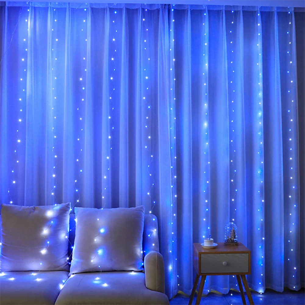 クリスマスライトガーランド,新品,2023 LED,フェアリーライト,庭,カーテン,結婚式の装飾,ギフト用