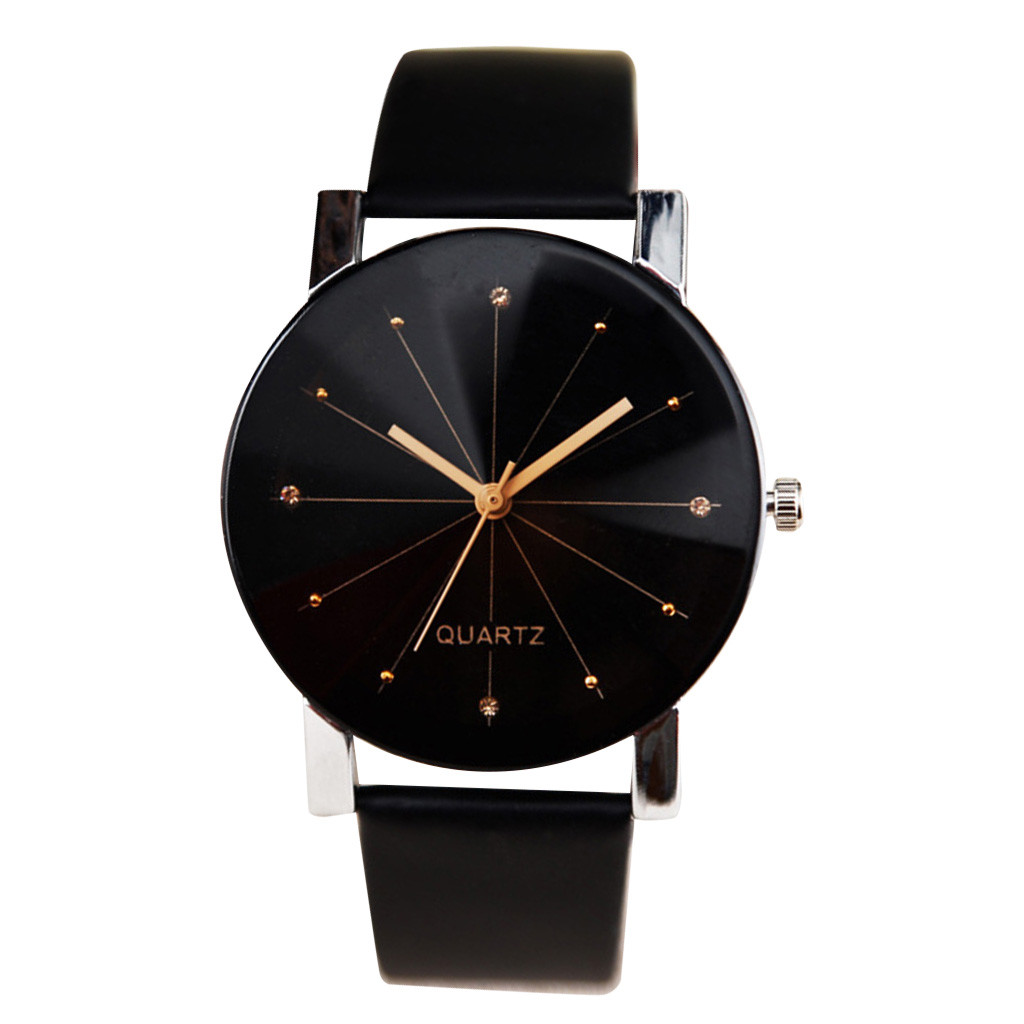 Reloj analógico con correa de cuero para mujer, pulsera de moda, regalo de cumpleaños