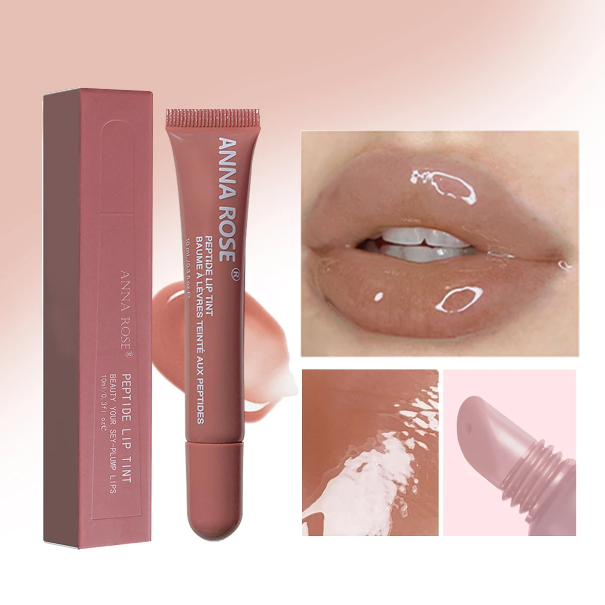 Brillo de labios líquido hidratante, brillo de labios aceitoso, lápiz labial líquido de larga duración, líquido de labios de colores humectante, producto de maquillaje premium