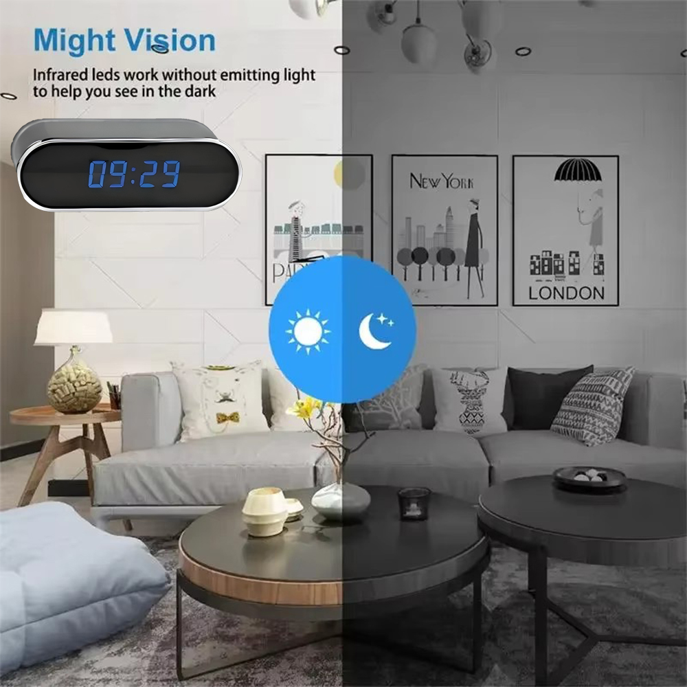 New upgraded version, 4K FHD mini camera, improved clarity, infrared night vision, mobile detection, WIFI remote viewing