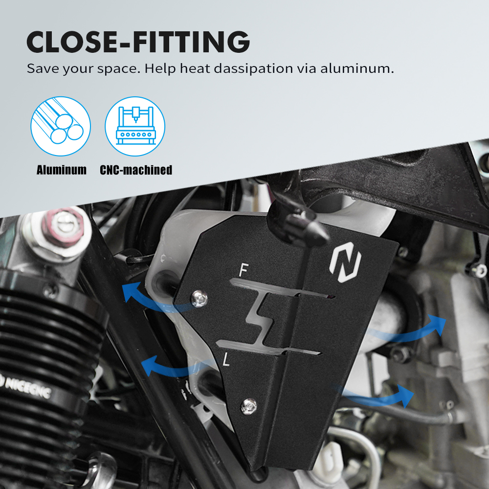 ATV para YAMAHA Raptor 700 2006-2011 2013-2020 700R 2012 2016-2020 cubierta protectora de tanque de expansión de motor piezas de accesorios protectores