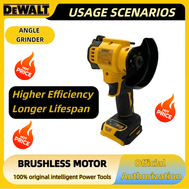 DEWALT Cordless Angle Grinder 3 Inch Mini Polishing Grinding Machine Electric Cutting Power Tools For 20V 18V Battery