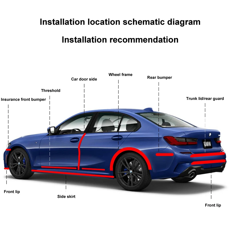 Xe Ô Tô Xe Hơi Gắn Cửa Miếng Dán Bảo Vệ Màn Đen Sợi Carbon Chống Trầy Xước Bảo Vệ Cửa Xe Ô Tô Edge Xà Thân Cây Bảo Vệ