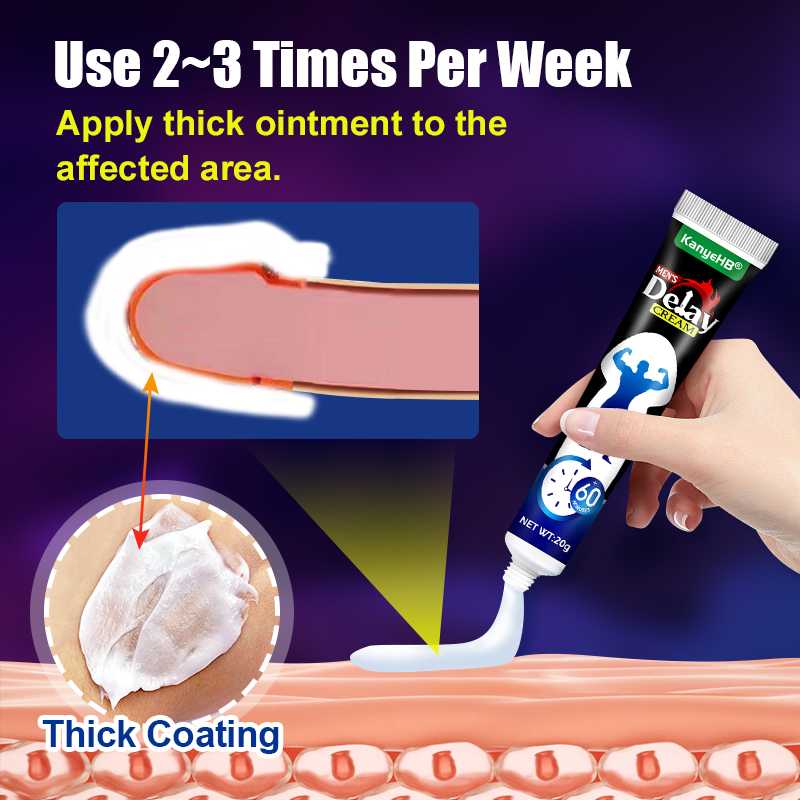 Ungüento para agrandar el pene masculino, crema retardante de crecimiento, pomada de erección duradera, extensiones de erección, masaje para agrandar el pene, 1 piezas, G044