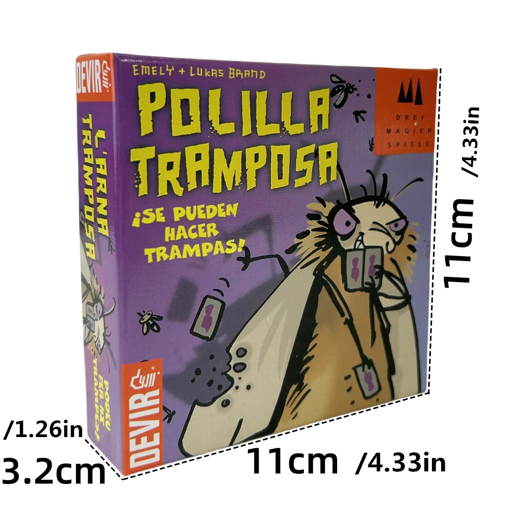 Mogel Motte Polilla Cards Gioco da tavolo Devir-game falena cheatpa/Royal Xiaoqiang Cheating Moth Cards
