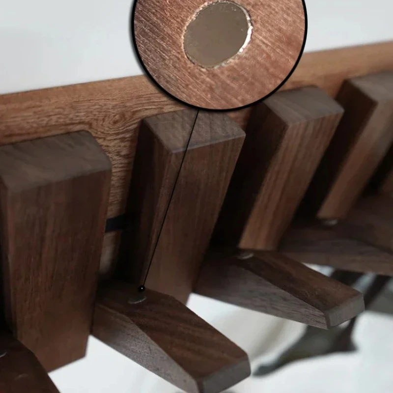 Coat Racks Wall Hanging Entry Door No Punching Solid Wood Clothes Organizer Creative Keyboard Art Clothes Hook Doorway Hangers