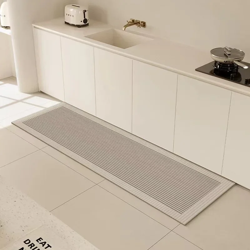 VIKAMA สไตล์เรียบง่าย Diatomite Entrance ห้องครัวห้องน้ําตกแต่งบ้านกันน้ํา Anti-SLIP พรมพรม