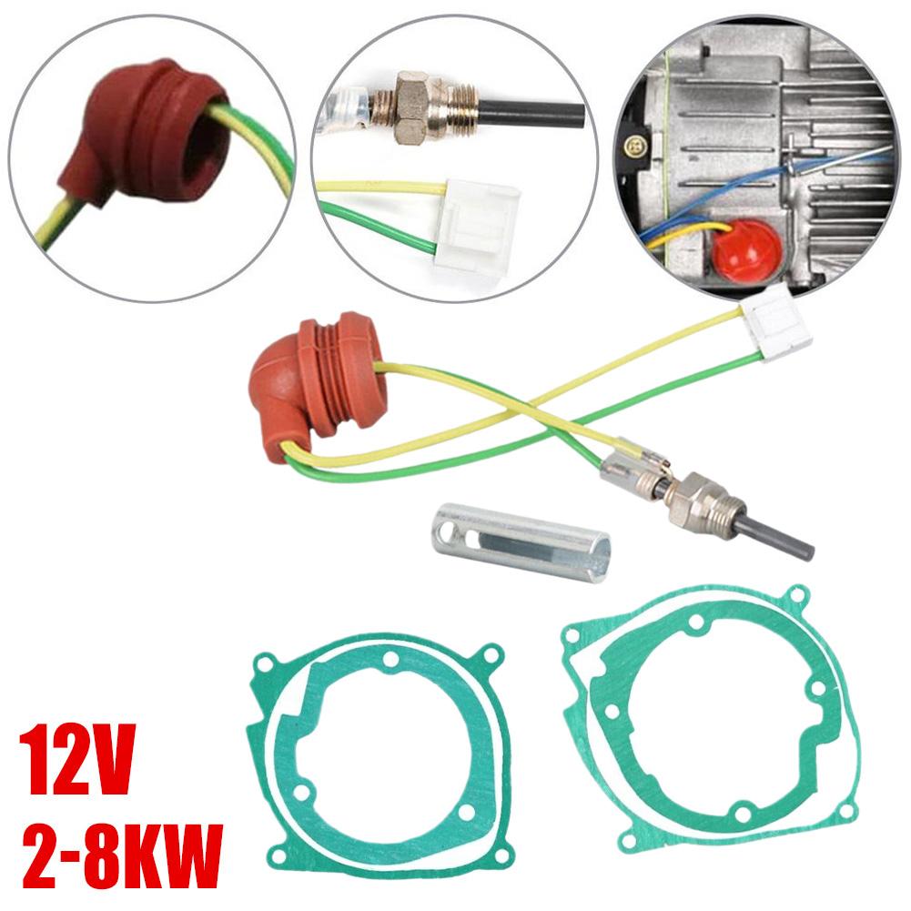 7 peças junta de ar diesel de carro + kit de vela incandescente de cerâmica para aquecedor diesel chinês 2 -8kw kit de aquecimento de estacionamento de carro acessórios de carro