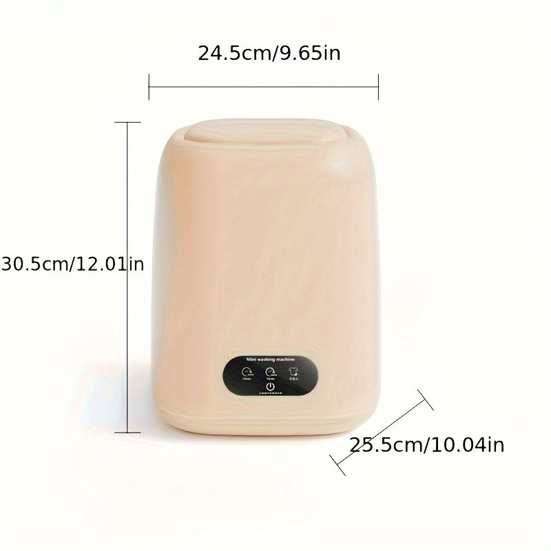 Lavadora pequeña para ropa interior, minilavadora portátil totalmente automática con secadora giratoria de 220V