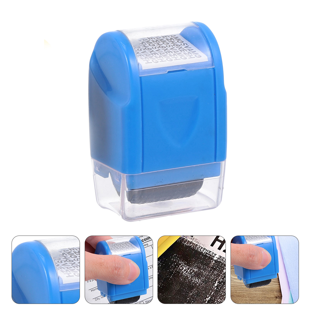 Privacy Policy Roller Protection Stamps Garbled Identity Guard Seals Wide Plastic Office Hand-held Security