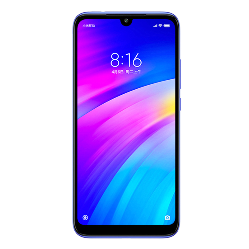 Xiaomi Redmi 7-mobiele telefoon met telefoonhoes, Dual SIM Solt mobiele telefoon Android mobiele telefoon Dubbele camera gebruikte telefoon