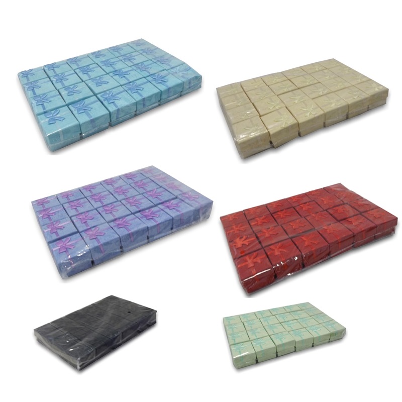 Venta 24 Uds. Caja de joyería de papel colorida, cinta, pendientes de boda, organizador, almacenamiento, caja de regalo para fiesta, caja de anillo